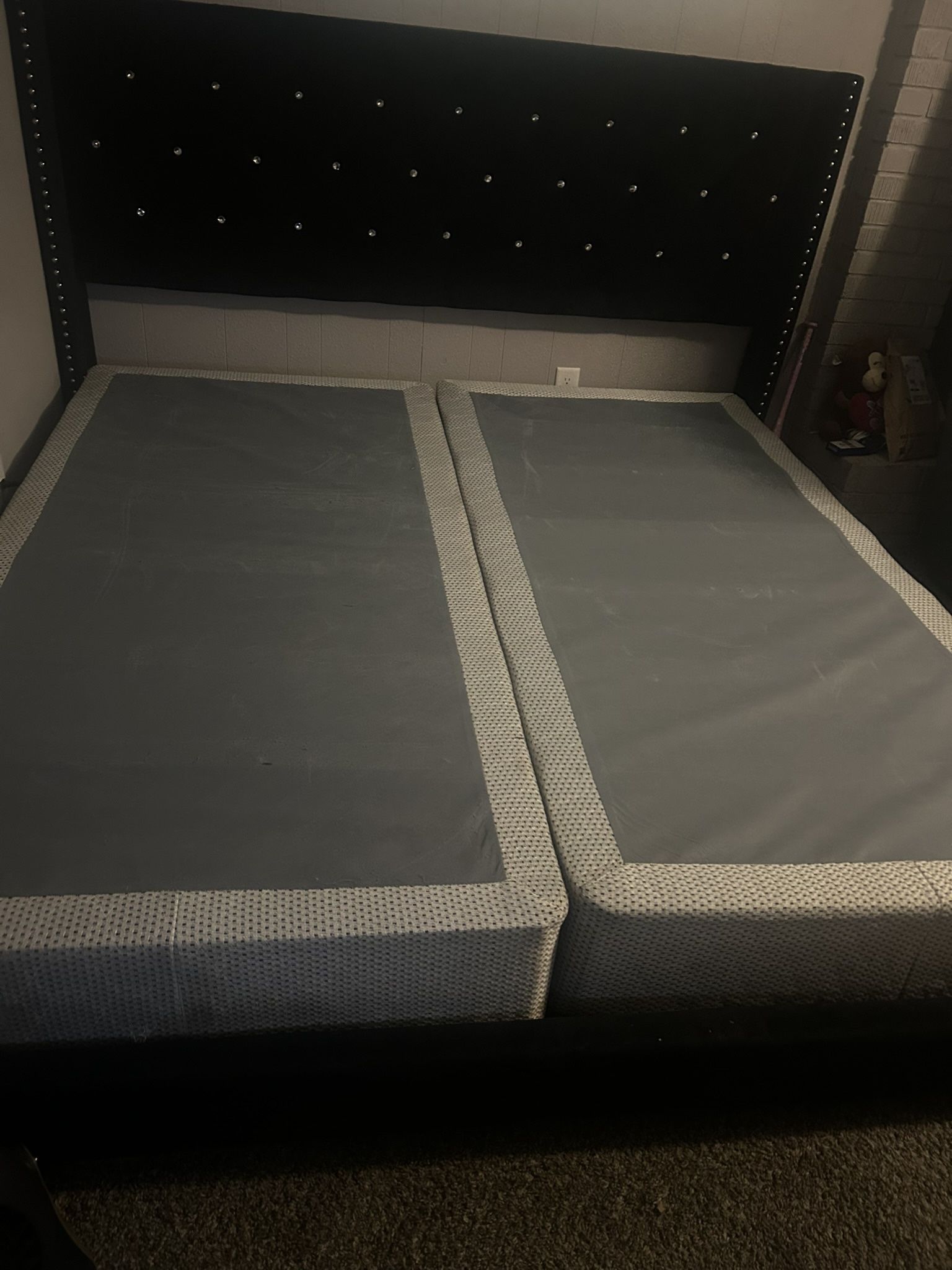 King Size Bed frame & Box Springs