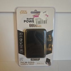 Tech Mod 3 USB 6600mAh Power Bank fast charging