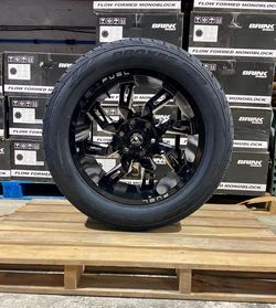 20" Fuel D747 LOCKDOWN Wheels & 285/50R20 Tires - Fits Most 5, 6 & 8 Lug Trucks