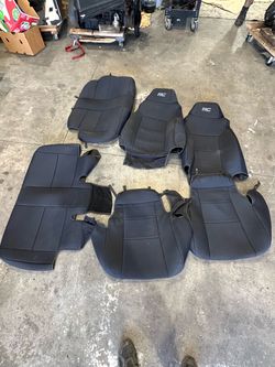 Jeep Wrangler TJ Rough Country Seat Covers Black 2003 through 2006