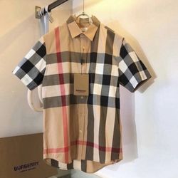 Burberry Men Button Shirt 
