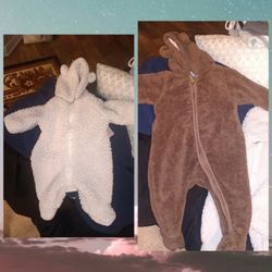 2 Warm Baby Suits 