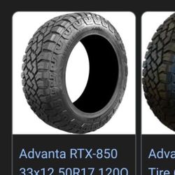 Advanta 33 12.5 17    $ 700 Retail for 2 selling for $160 
