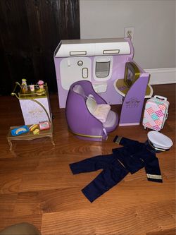 American girl doll play set airlines airplane toy