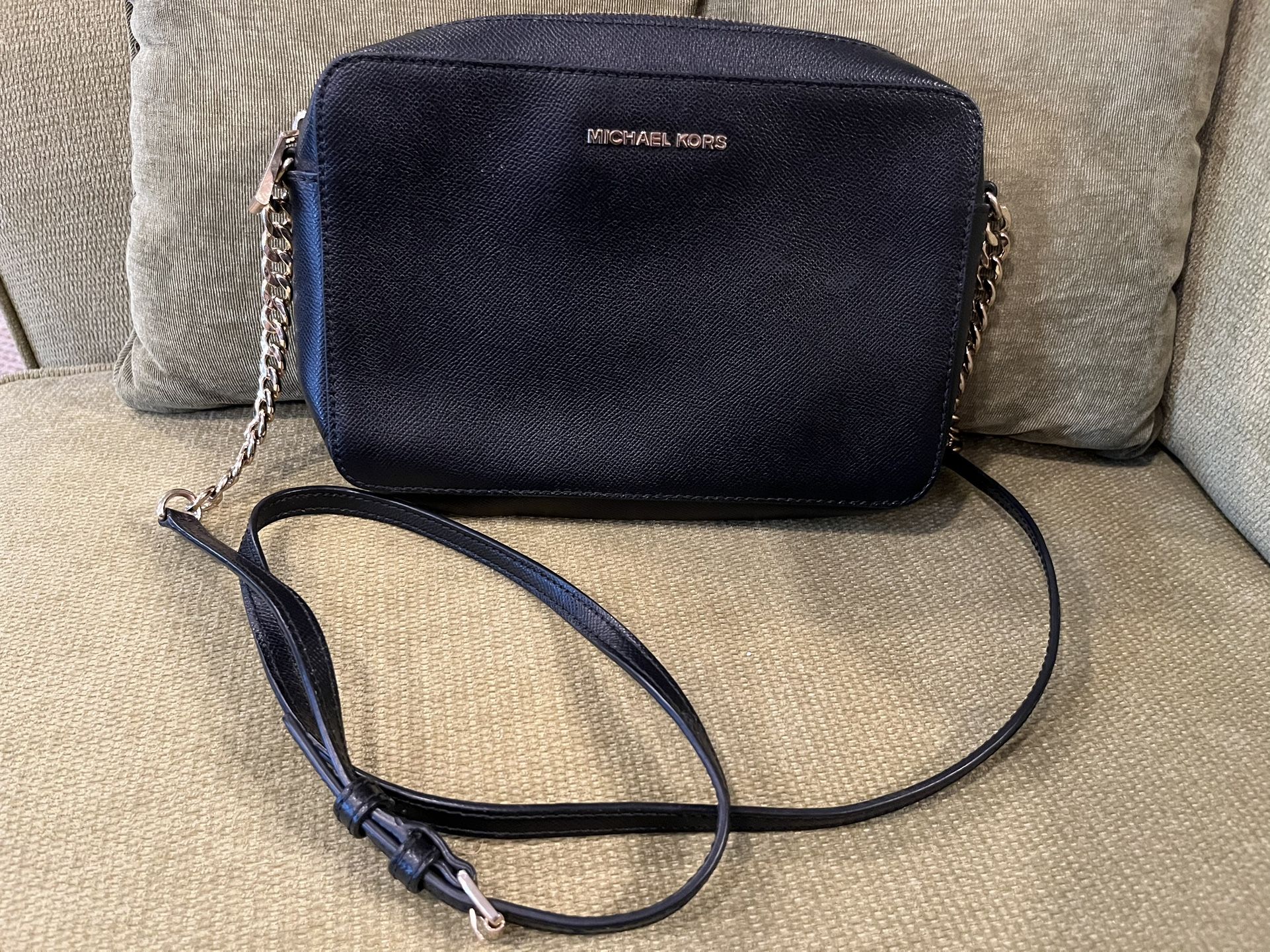 Black Leather Crossbody