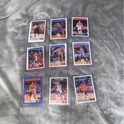 An assortment of 18 2017 Panini NBA Hoops Basketball Cards. Great Deal Worth $65!