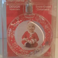 BRAND NEW MerryBrite Design Your Own Snow Globe Ornament