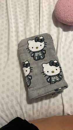 Hello kitty skeleton hand towels