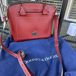Dooney and Bourke Red Beacon Domed Purse