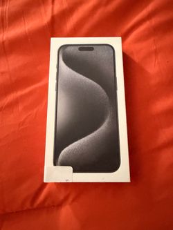 iPhone 15 Pro Max, Black Titanium, 1TB empty box