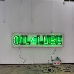 Custom OIL And LUBE Neon Sign