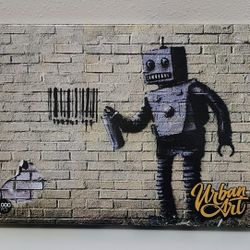 Urban Art Graffiti - Banksy 1000 pc. Puzzle Jigsaw "Tagging Robot"