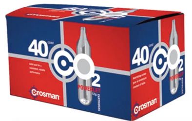 5 boxes (200) Crosman 12 Gram CO2 (40 Cartridges each)