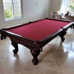 Pool Table American Heritage ( Free Delivery & Set Up & New Color Felt Of Your Choice ) 