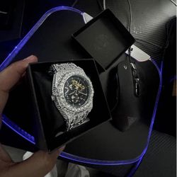 Reloj de Lujo Estilo Ice Out – Automático Skeleton 💎
