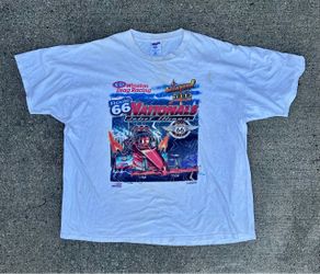 Vintage 1998 NHRA Route 66 Nationals Drag Racing T Shirt XXL USA Made 90s