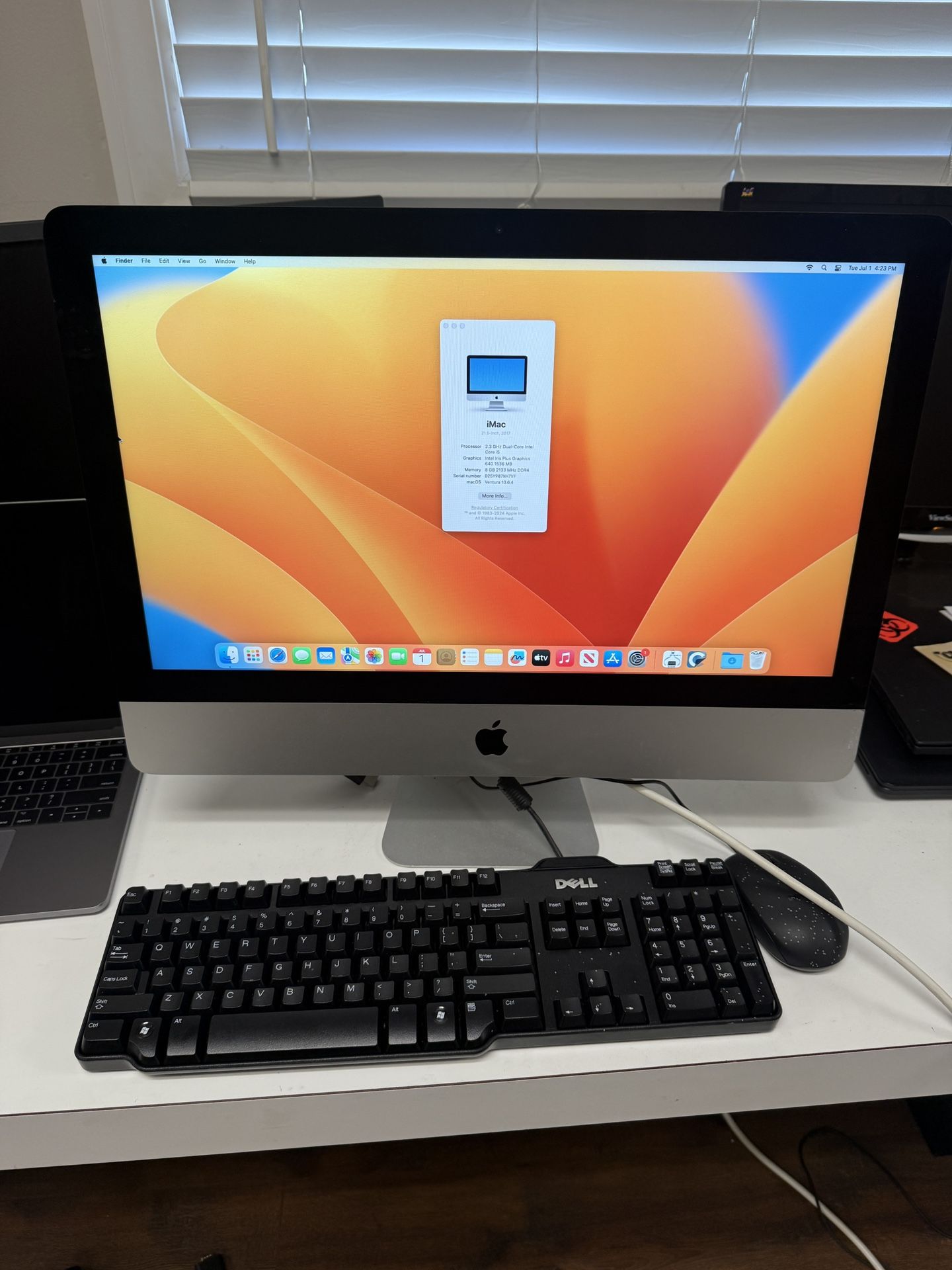 Apple iMac 2017 21.5” 2.3ghz Core i5 8gb RAM 1TB HD macOS Ventura