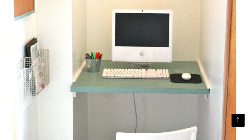 Custom small space office desk