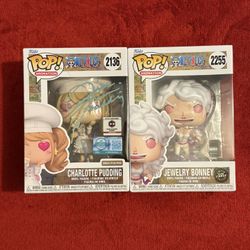 Funko Pop Animation One Piece Charlotte Pudding #2136 & Jewelry Bonney #2255 Set