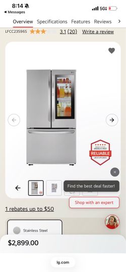 🔥 LG InstaView French Door Refrigerator – $2,800 Retail – MUST GO!