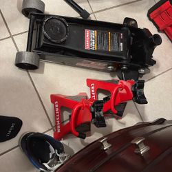 Floor Jack 3Ton with pair Jack stands