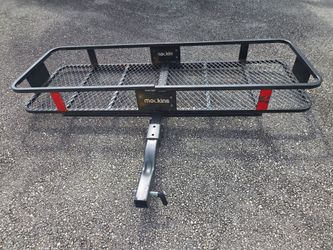 Mockins Folding Hitch Cargo Carrier Basket – 60" x 20" (500 lb Capacity)
