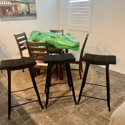 Bar Stools (3) With Seat Cushions