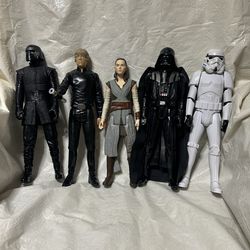 Star Wars Action Figure Lot Kylo Ren Luke Skywalker Rey Darth Vader Stormtrooper