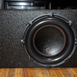 AUDIOPIPE 12” SUBWOOFER AND PORTED BOX!!