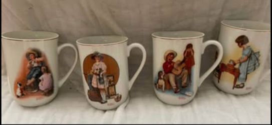 VINTAGE NORMAN ROCKWELL TEA SET
