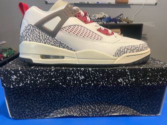 Brand New Jordan Spizike Low In Size 12 (sail/varsity red-anthracite)