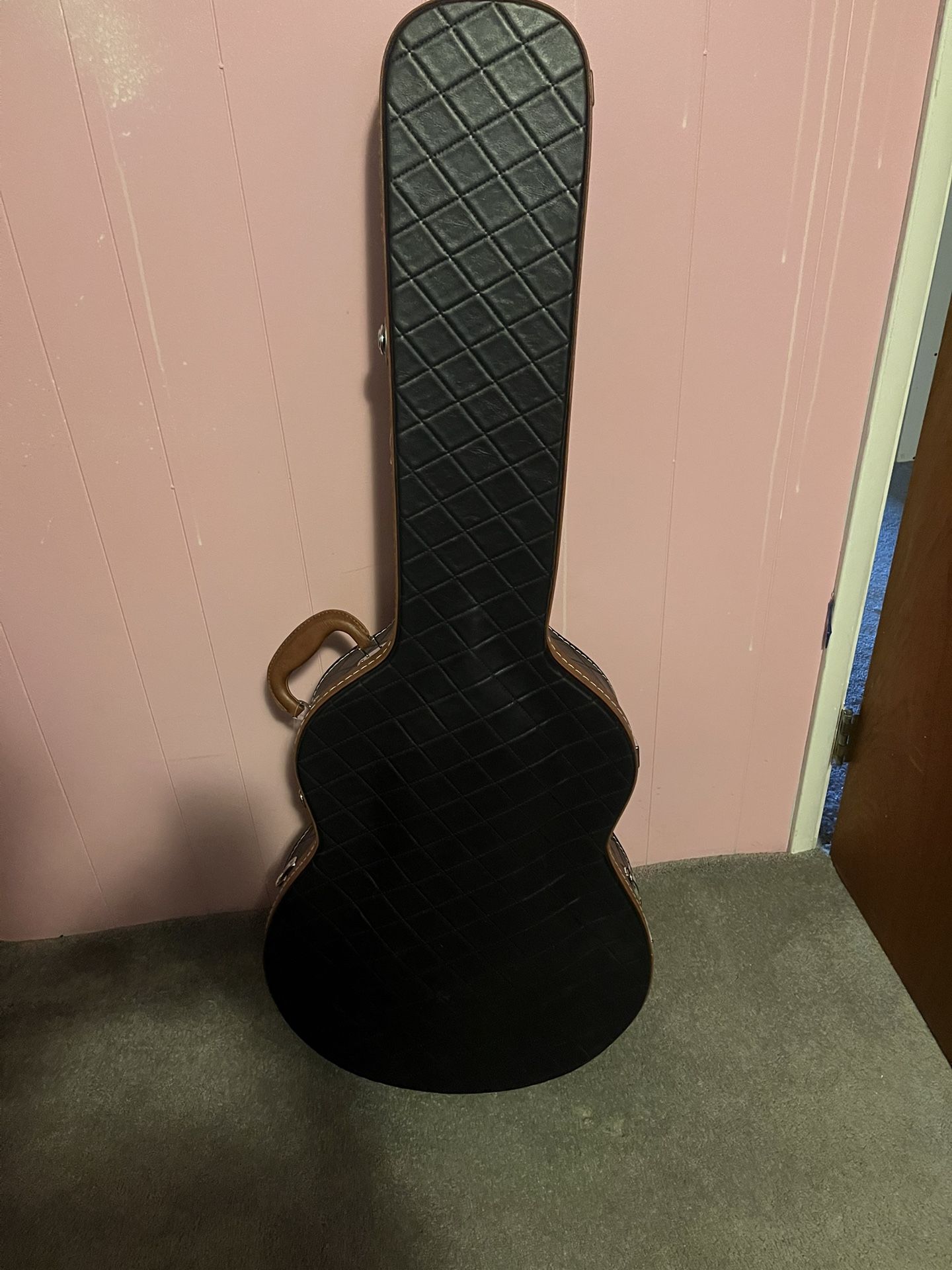 Leather hard Guitar Case