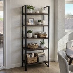 MODERN 5-TIER BOOKSHELF / DISPLAY SHELF 📚