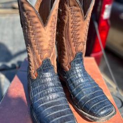 Real Caiman Leather Boots 