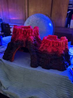 Lizard volcano aquarium