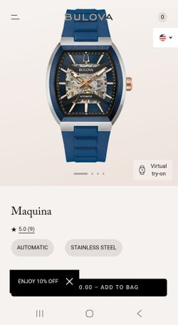 Bulova Maquina Automatic Skeleton Watch