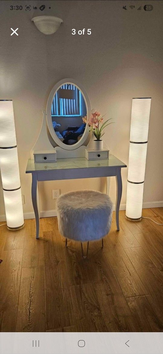 Elegant White Vanity
