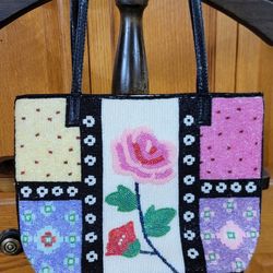 Womens Rose Blingy Bag 