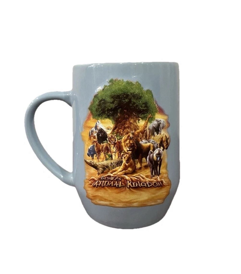 Disney Parks Animal Kingdom Tree Of Life Blue Ceramic Coffee Tea Mug Cup 12oz