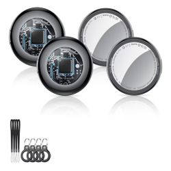 2025 New [Apple MFi Certified] (iOS Only) Air Tracker Tags-4 Pack, Bluetooth Tracker for Apple Find My, Replaceable Battery, Key Finder and Item Locat