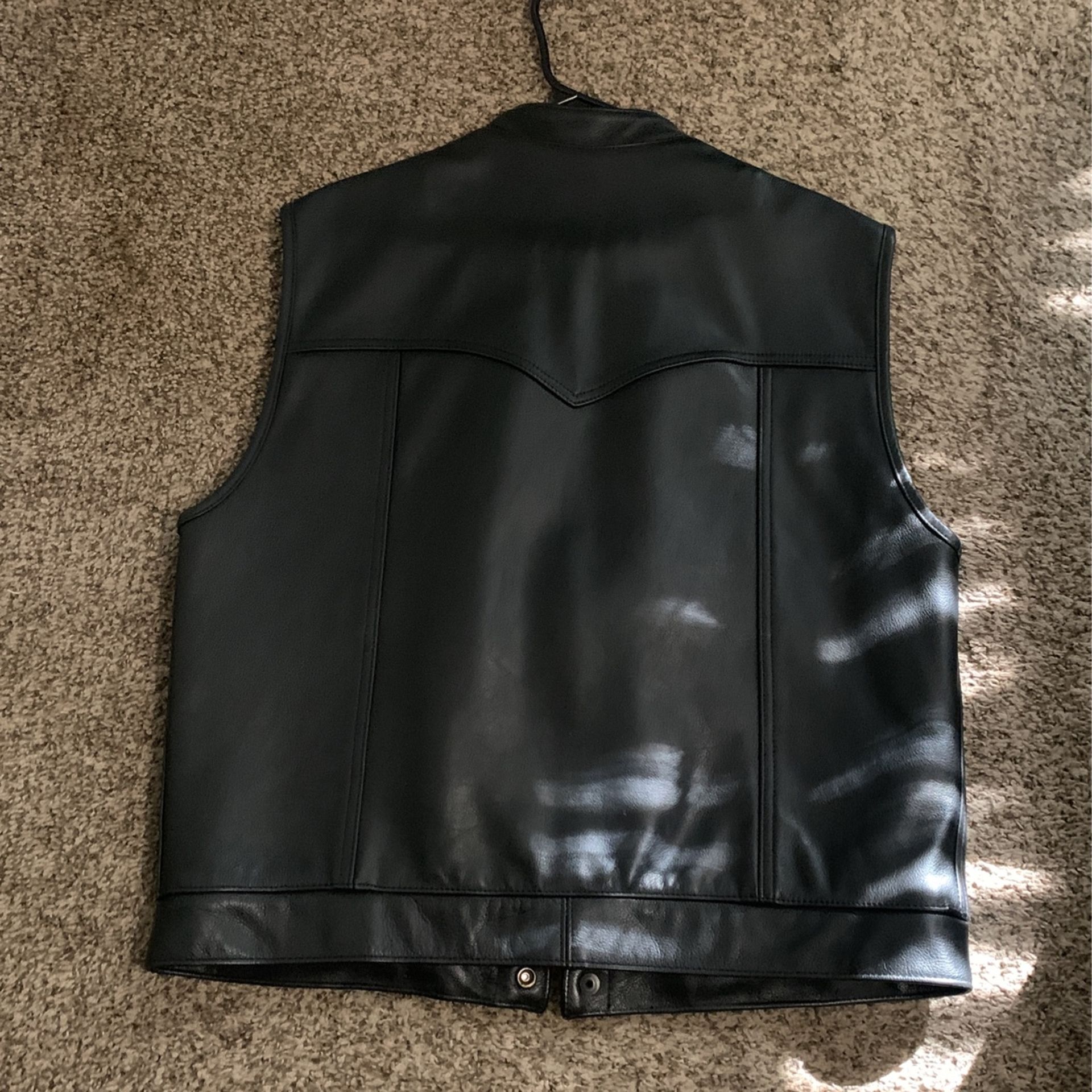 Leather Vest Made By Lil Joes USA for Sale in Escondido, CA - OfferUp