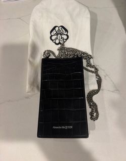 Alexander McQueen Skull Charm Mini Bag chain strap Phone Holder