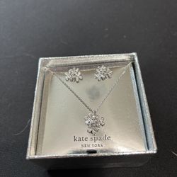 Kate Spade Necklace And Ear Rings Set