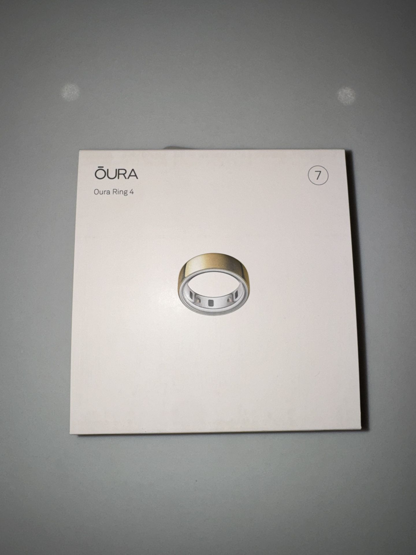 Oura Ring Gold Size 7 Gen 4