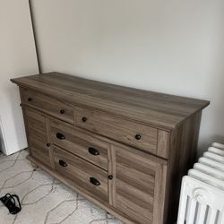 Brown wood Dresser 66 Inches Wide 