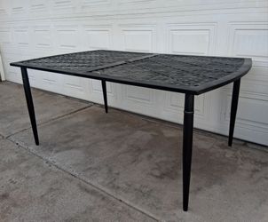 Large Metal Patio Dining Table