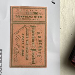 Impeachment Of President Andrew Jackson Ticket