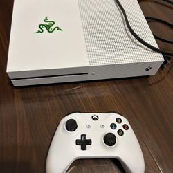 Xbox one S with controller and power cord