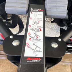 Allen Sports Ultra Compact Folding 2-Bike Trunk Mount Rack. 