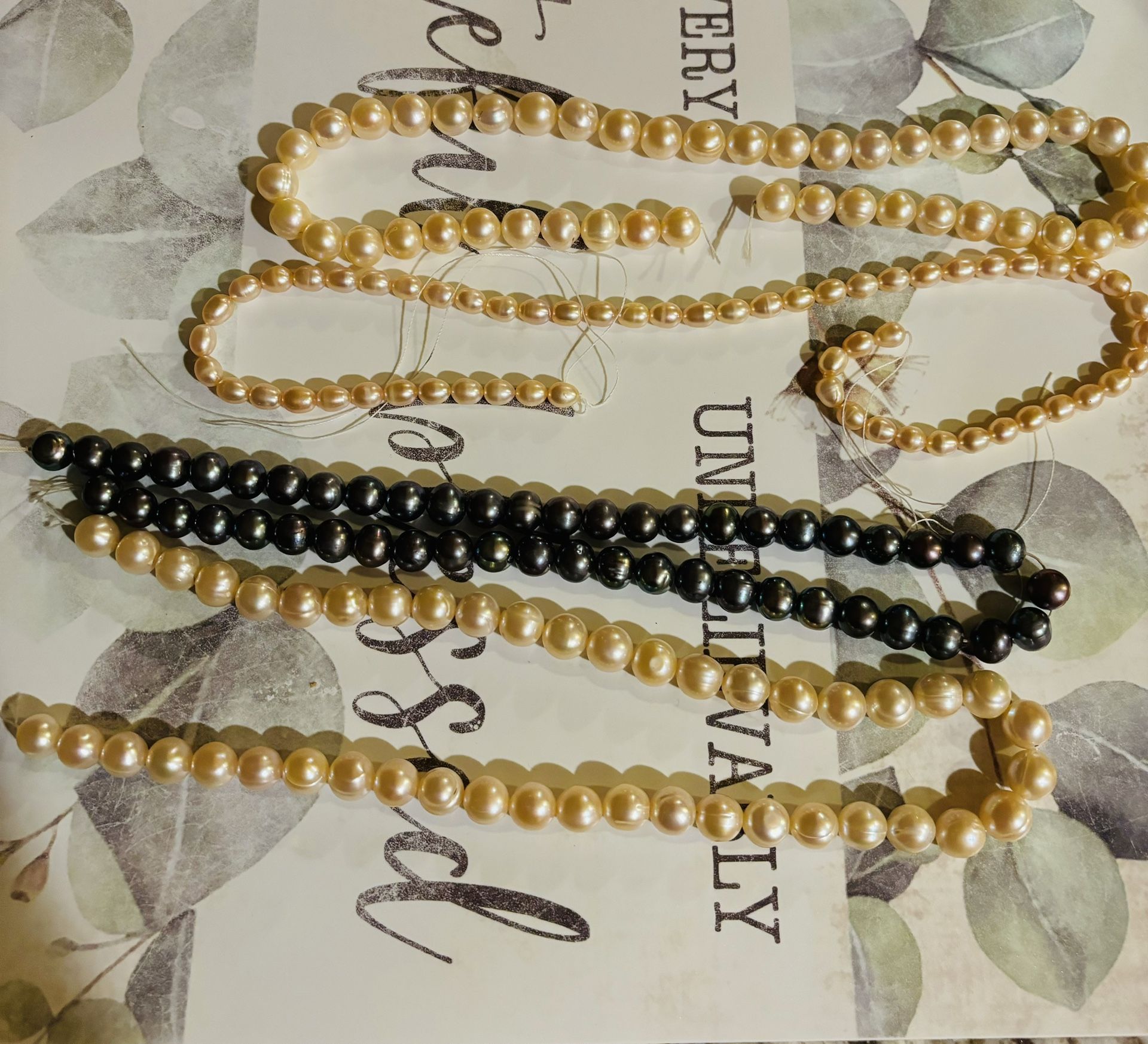 Gorgeous strands of pearls